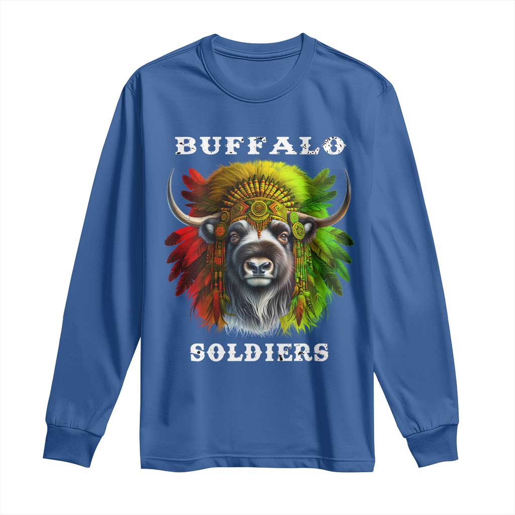 Buffalo Soldiers Long Sleeve Shirt African American Heros Black History