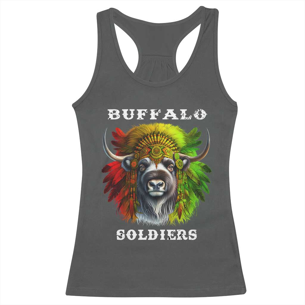 Buffalo Soldiers Racerback Tank Top African American Heros Black History