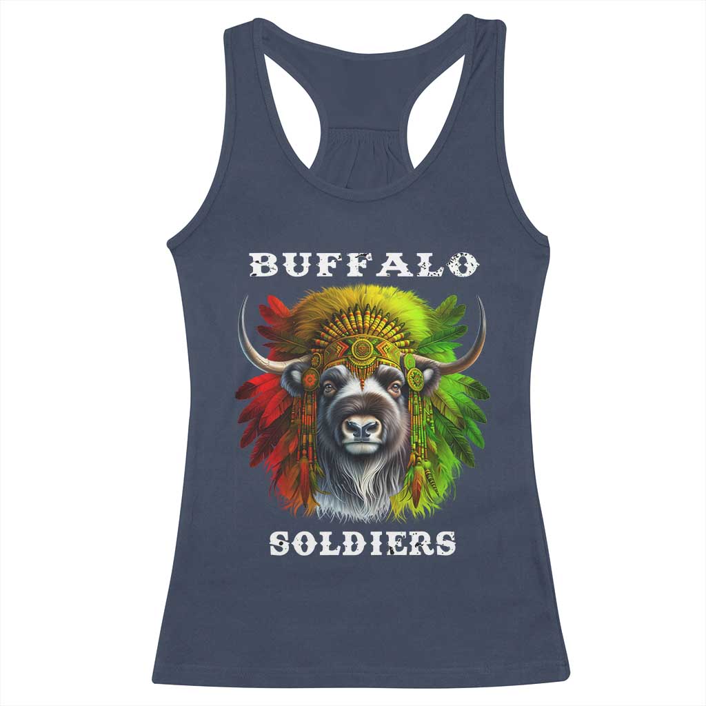 Buffalo Soldiers Racerback Tank Top African American Heros Black History