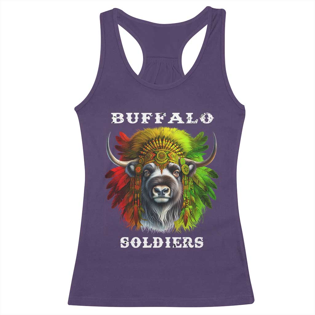 Buffalo Soldiers Racerback Tank Top African American Heros Black History