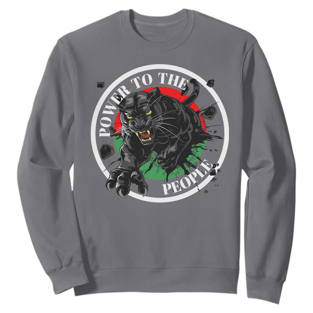 Power To The People Black Panther Party Sweatshirt Proud Black History Month