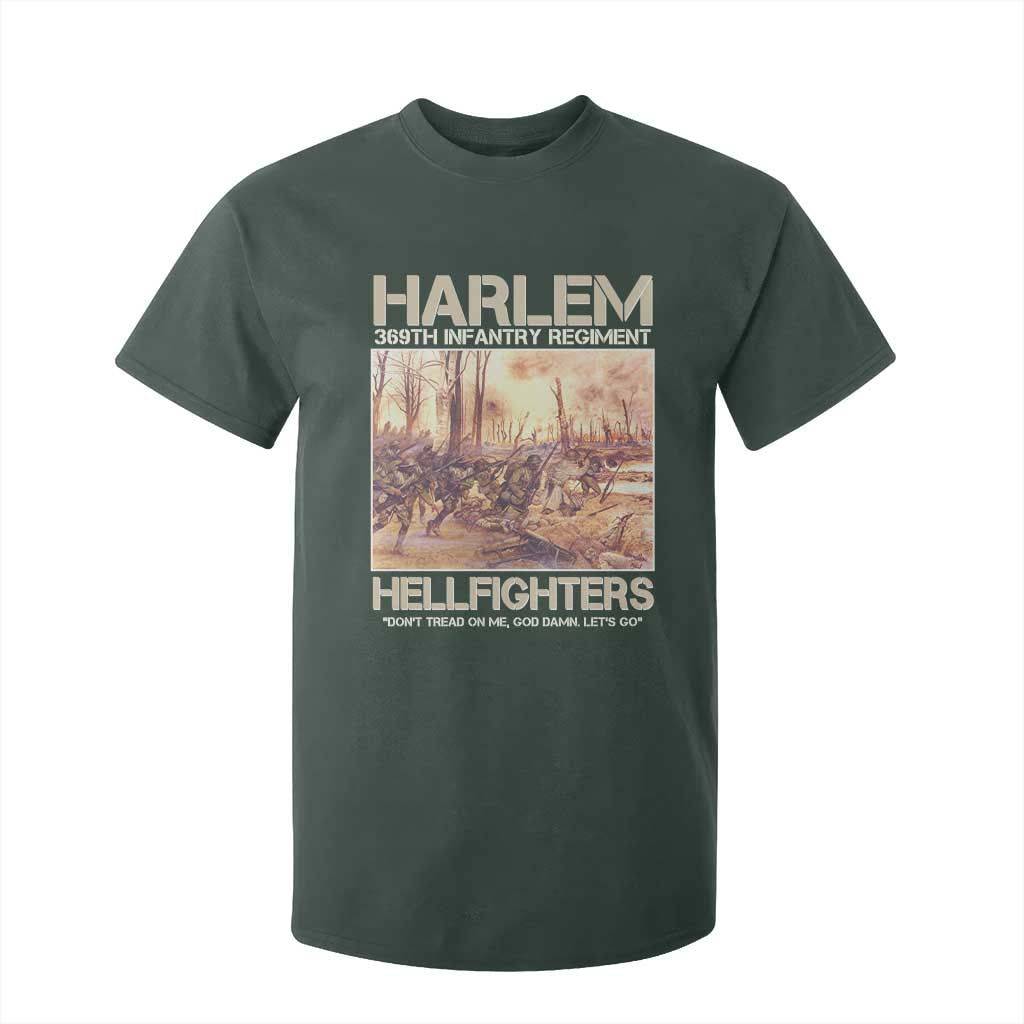 Harlem Hellfighters T Shirt For Kid 369th Infantry Regiment Don't Tread On Me God Damn Let's Go Black History Month