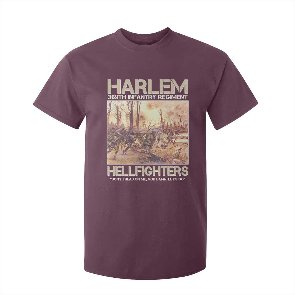 Harlem Hellfighters T Shirt For Kid 369th Infantry Regiment Don't Tread On Me God Damn Let's Go Black History Month
