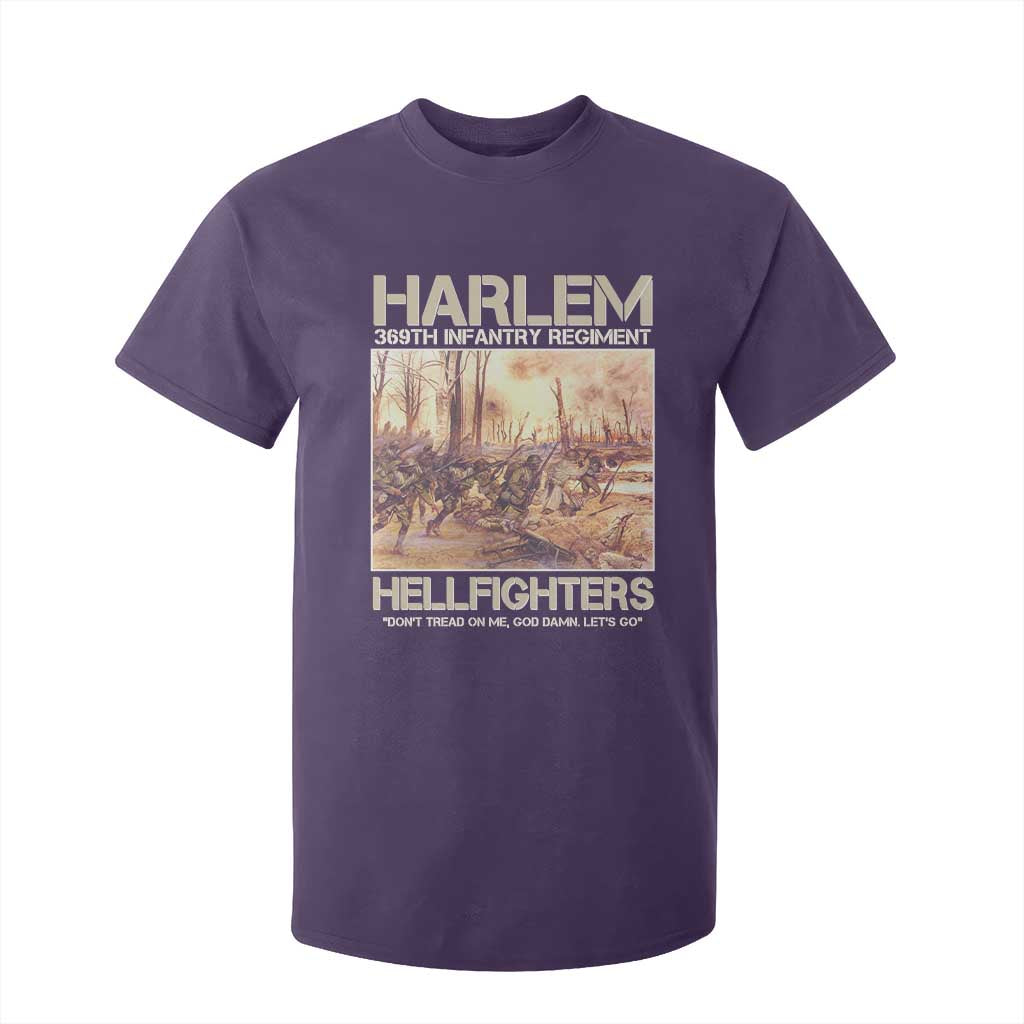 Harlem Hellfighters T Shirt For Kid 369th Infantry Regiment Don't Tread On Me God Damn Let's Go Black History Month