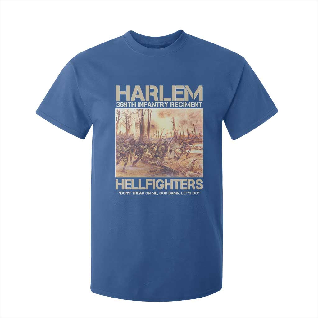 Harlem Hellfighters T Shirt For Kid 369th Infantry Regiment Don't Tread On Me God Damn Let's Go Black History Month