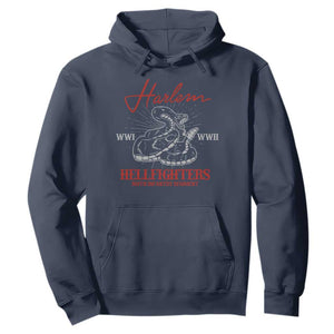 Harlem Hellfighters Hoodie 369th Infantry Regiment Snake Black History Month
