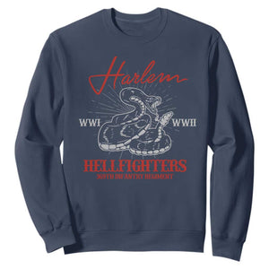Harlem Hellfighters Sweatshirt 369th Infantry Regiment Snake Black History Month