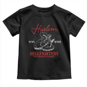 Harlem Hellfighters Toddler T Shirt 369th Infantry Regiment Snake Black History Month