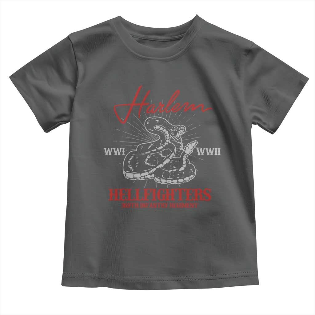 Harlem Hellfighters Toddler T Shirt 369th Infantry Regiment Snake Black History Month