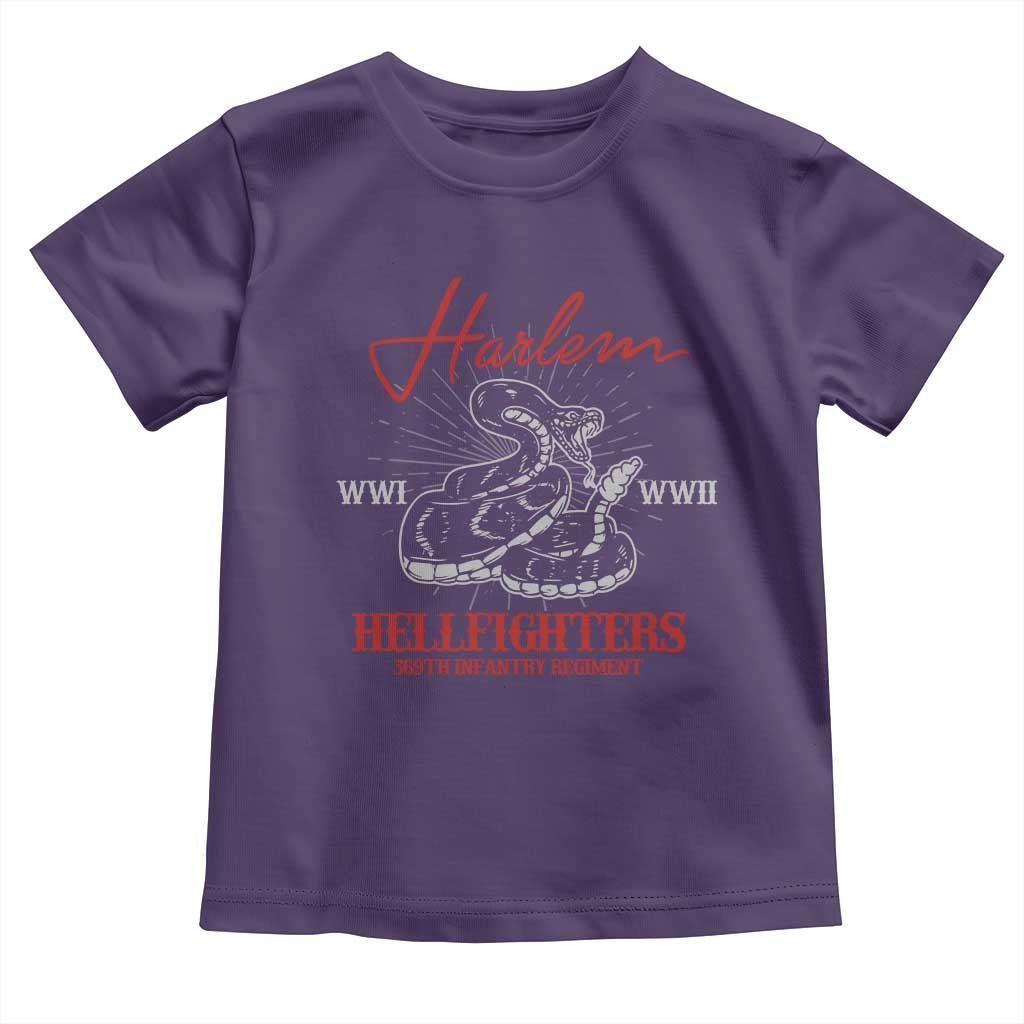 Harlem Hellfighters Toddler T Shirt 369th Infantry Regiment Snake Black History Month