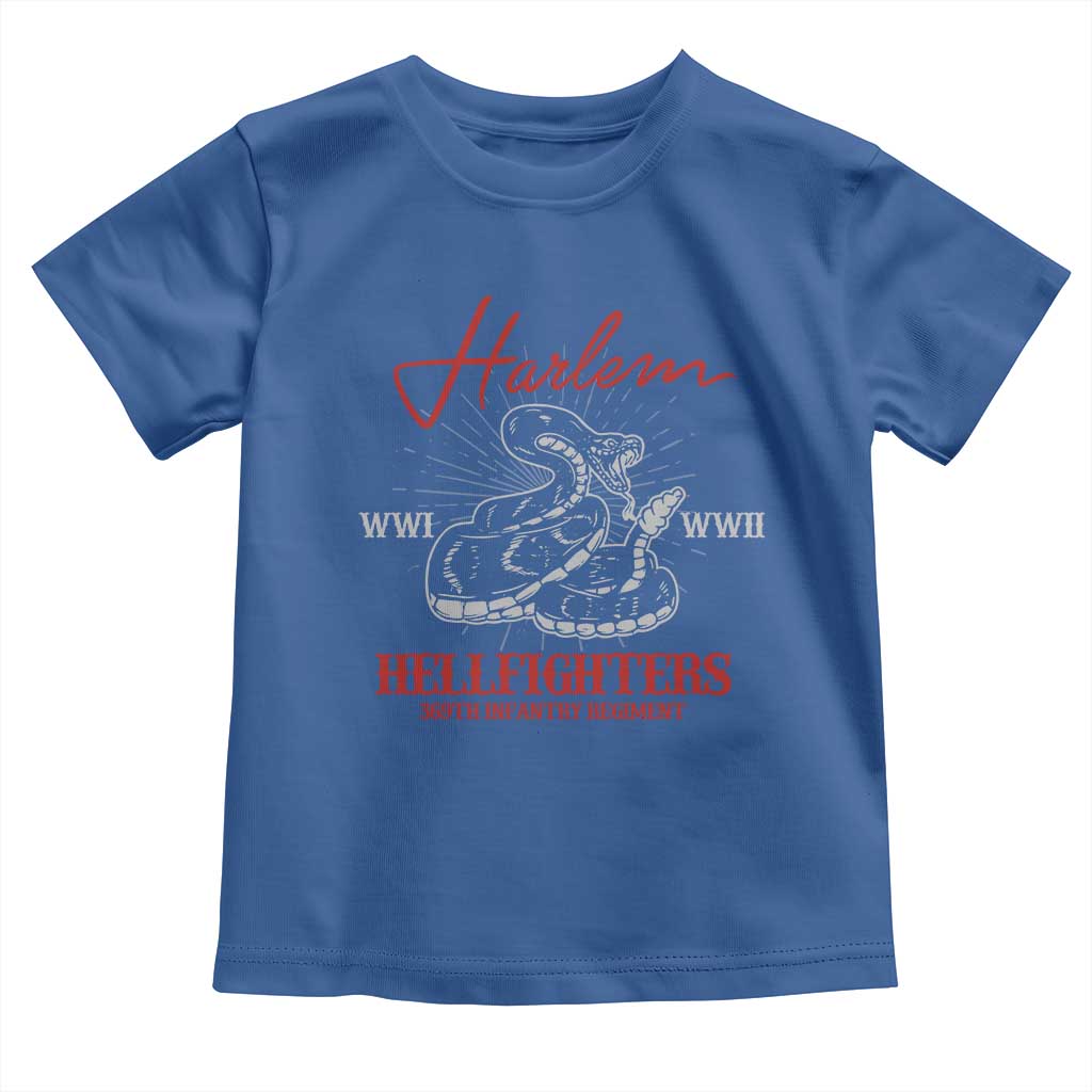 Harlem Hellfighters Toddler T Shirt 369th Infantry Regiment Snake Black History Month