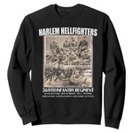 Never Forget Harlem Hellfighters Sweatshirt 369TH Infantry Regiment Black God Damn Let's Go