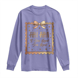 If You Know You Know Six Seven Meme Long Sleeve Shirt African American Gift