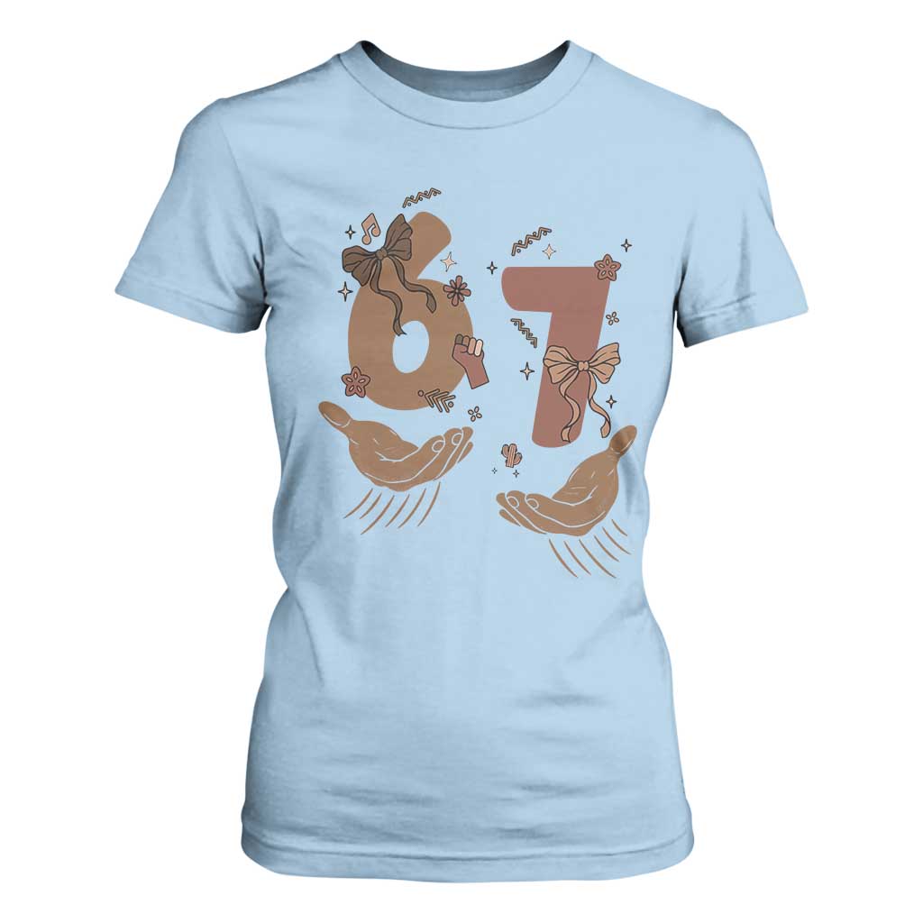 Funny Six Seven Meme T Shirt For Women Black History Women Gift