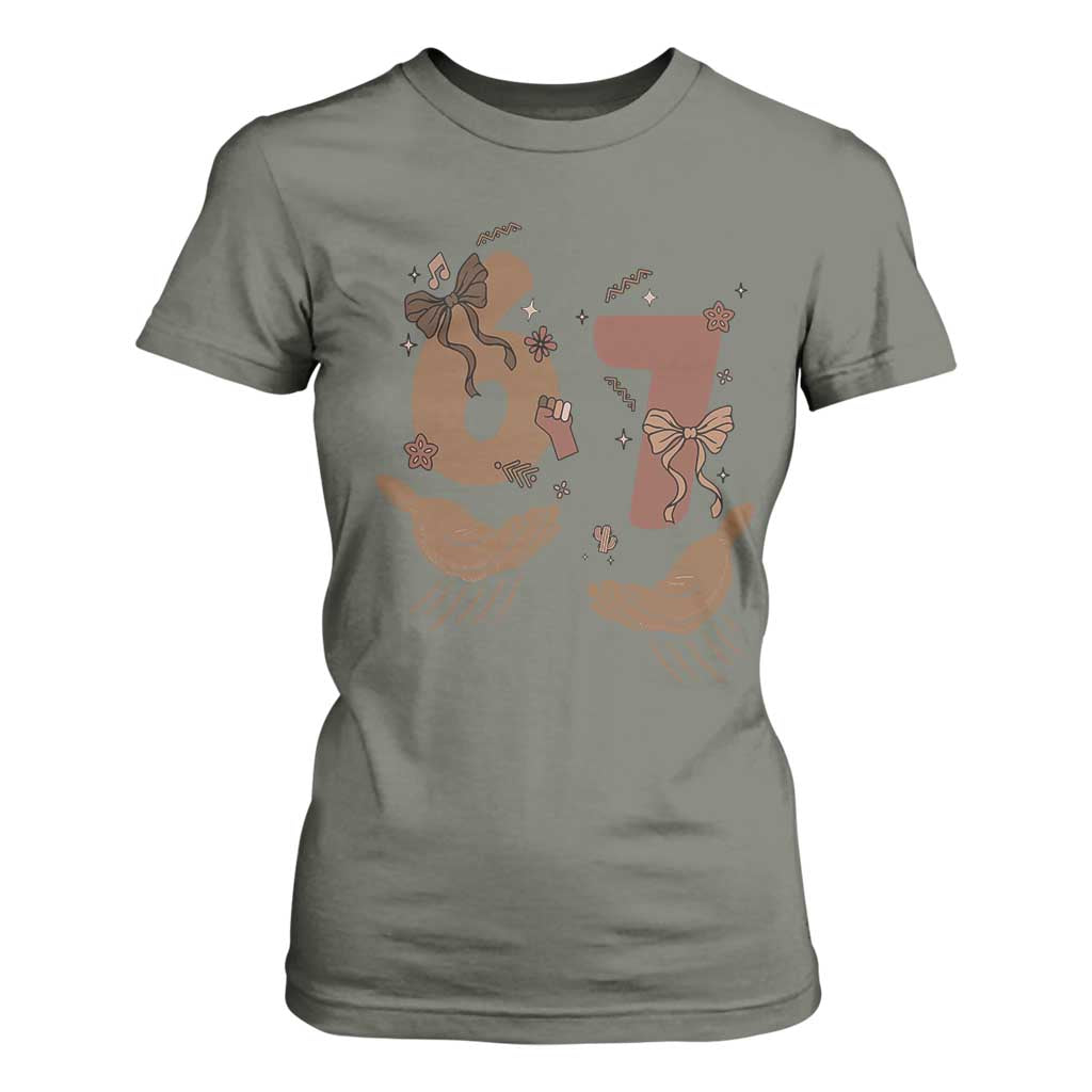 Funny Six Seven Meme T Shirt For Women Black History Women Gift