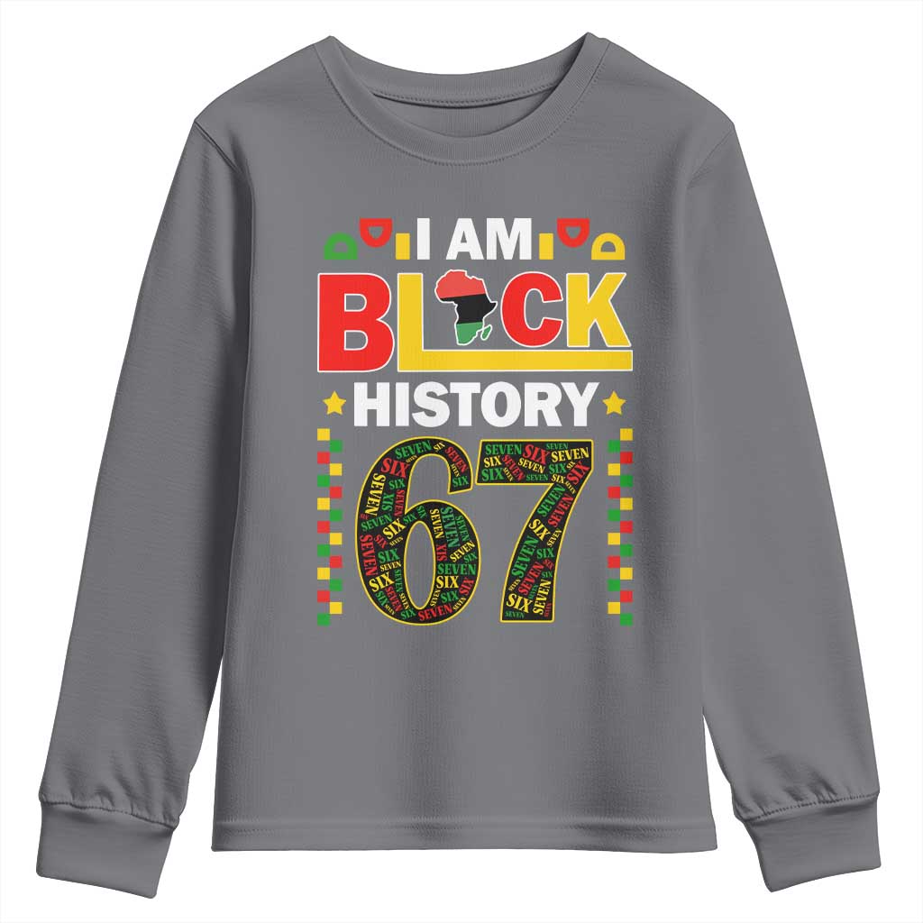 67 Meme Black History Month Youth Sweatshirt African American Pride