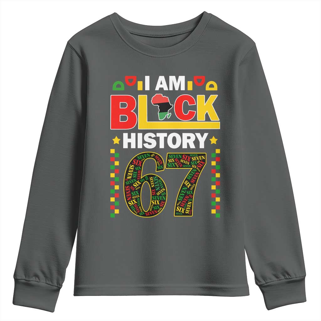 67 Meme Black History Month Youth Sweatshirt African American Pride