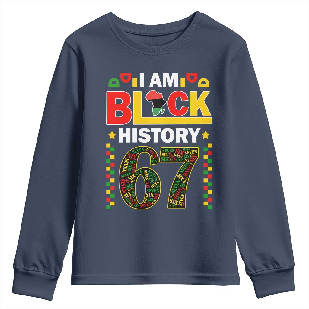 67 Meme Black History Month Youth Sweatshirt African American Pride
