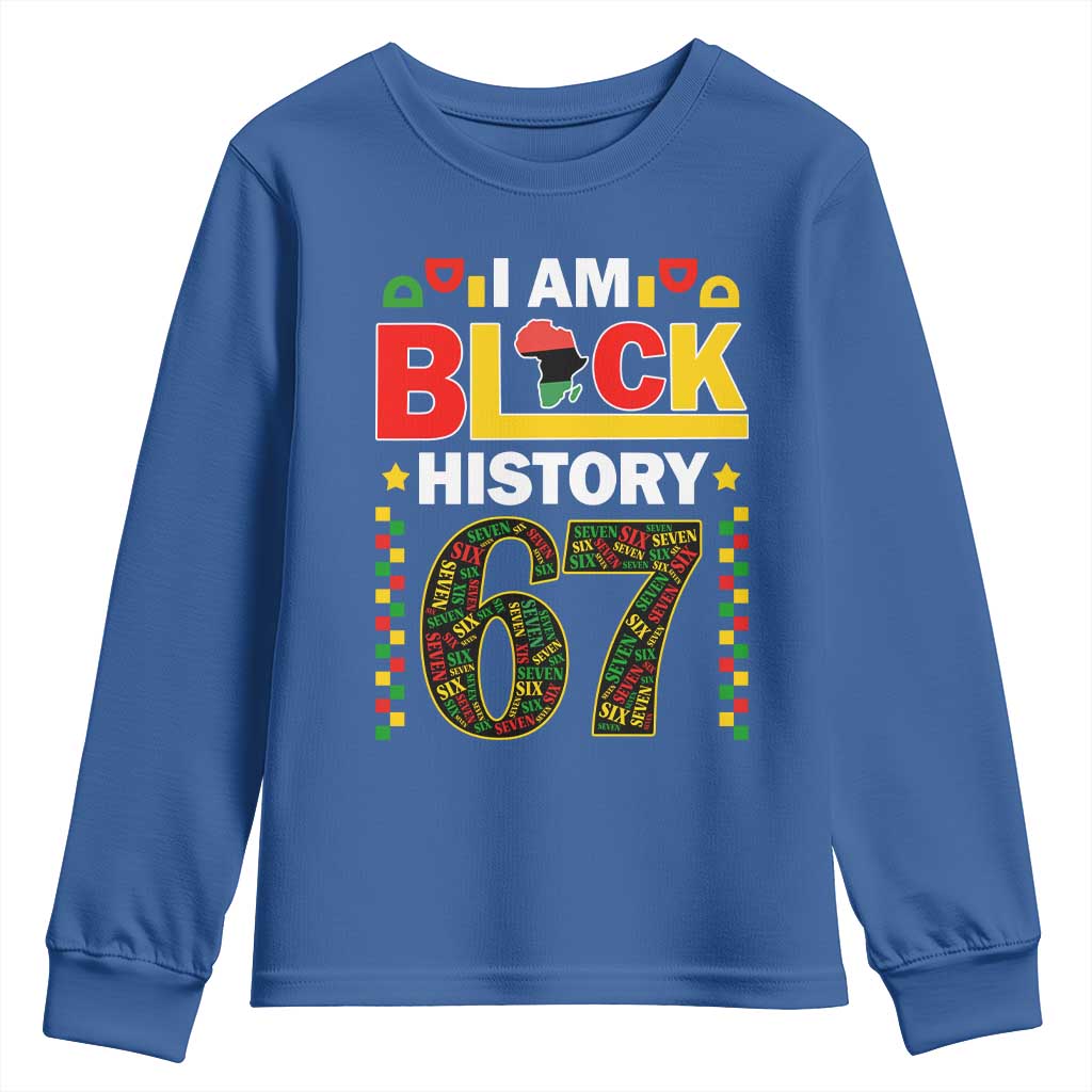 67 Meme Black History Month Youth Sweatshirt African American Pride