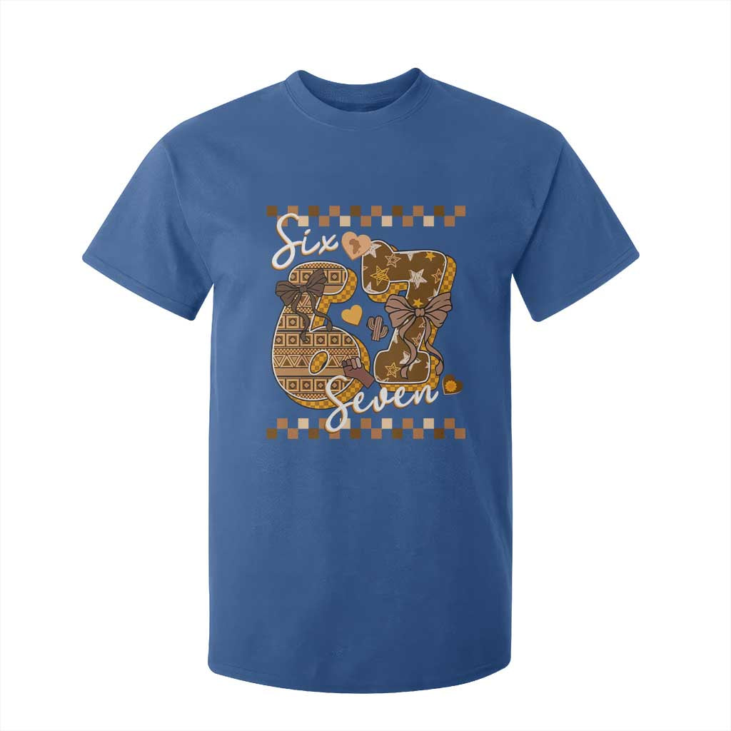 Funny African American Melanin Gift T Shirt For Kid Six Seven Meme