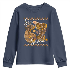 Funny African American Melanin Gift Youth Sweatshirt Six Seven Meme
