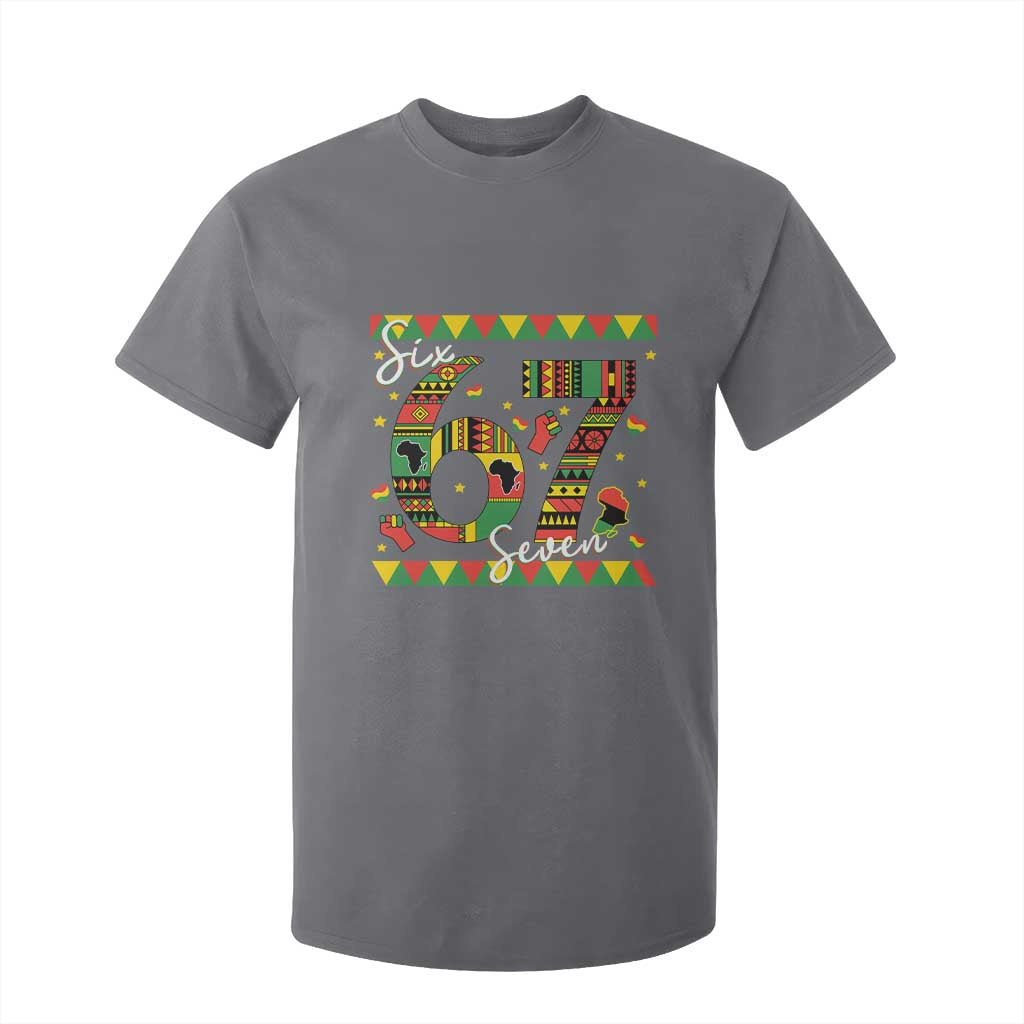 Funny Six Seven Meme T Shirt For Kid Pan African Culture Gift