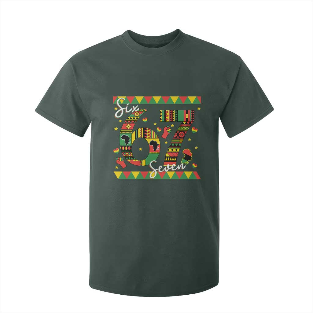 Funny Six Seven Meme T Shirt For Kid Pan African Culture Gift