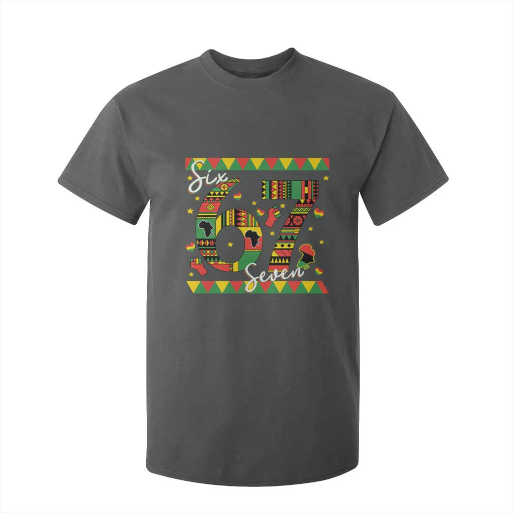 Funny Six Seven Meme T Shirt For Kid Pan African Culture Gift