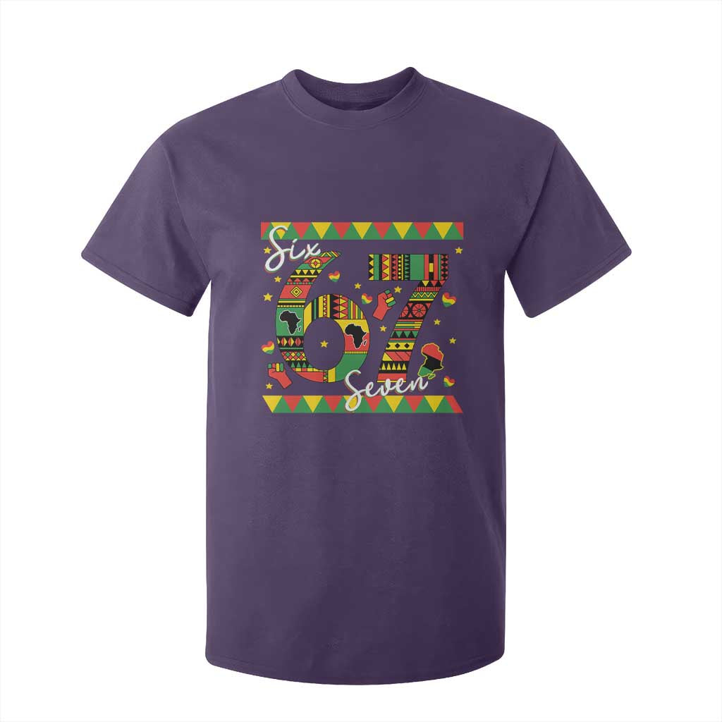 Funny Six Seven Meme T Shirt For Kid Pan African Culture Gift