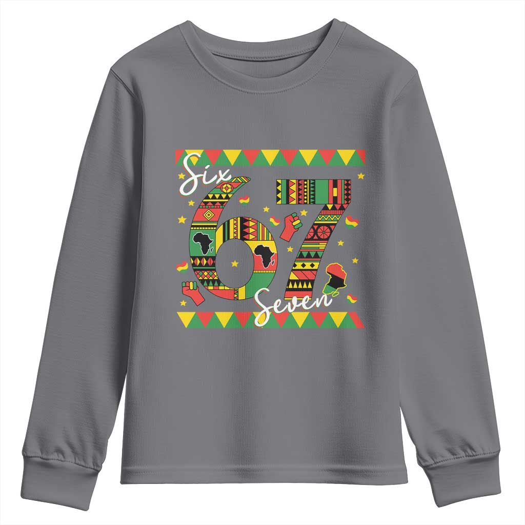 Funny Six Seven Meme Youth Sweatshirt Pan African Culture Gift