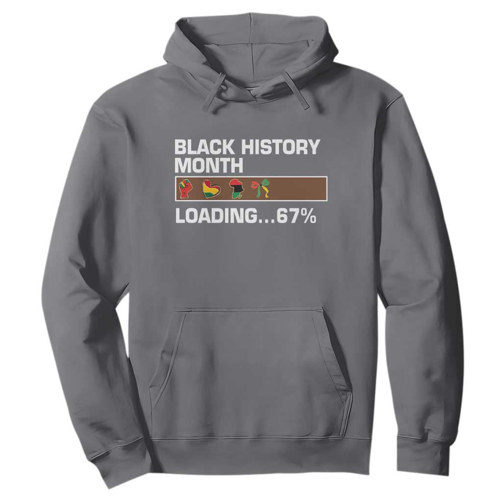 Funny Black History Month Loading Hoodie Six Seven Meme