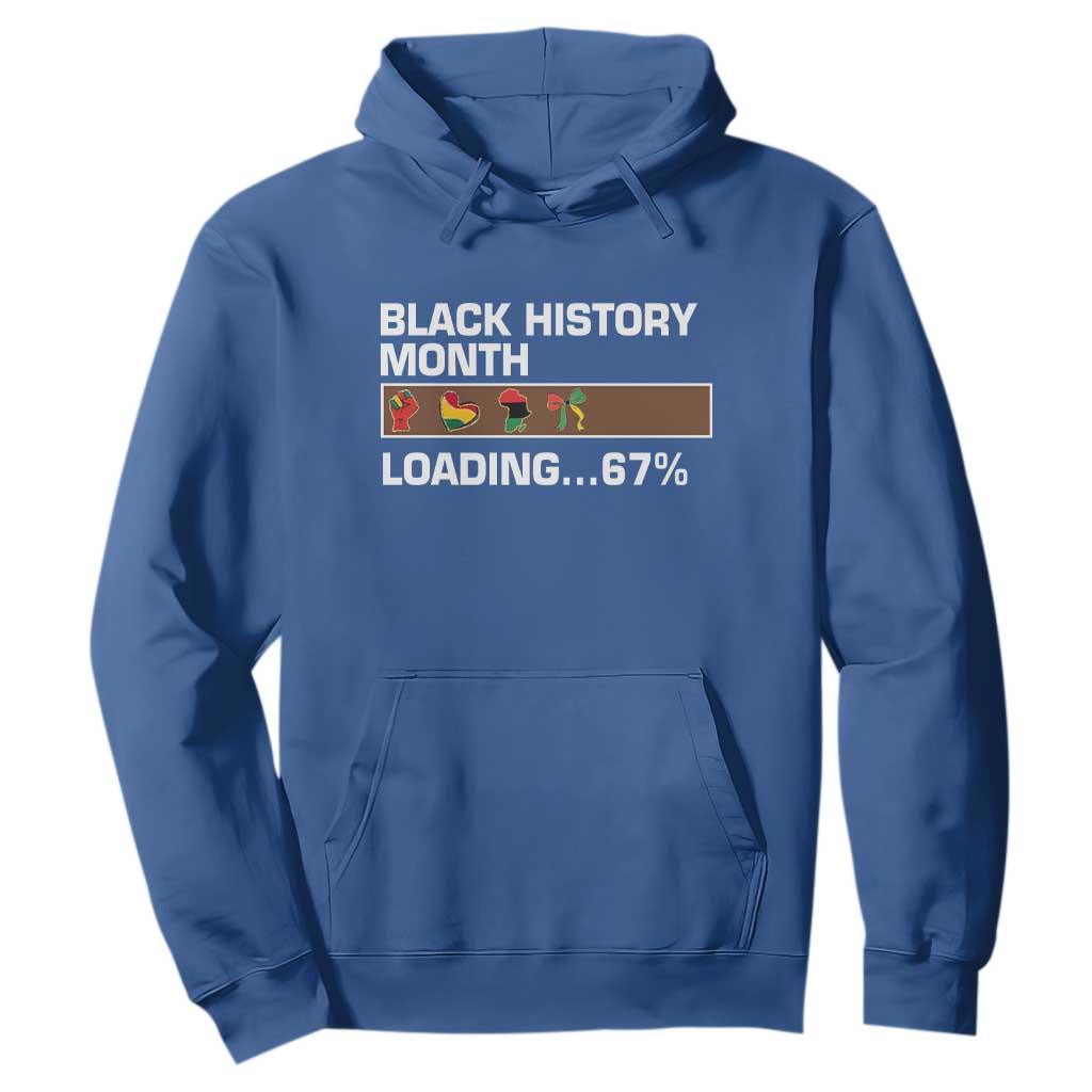 Funny Black History Month Loading Hoodie Six Seven Meme