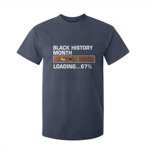 Funny Black History Month Loading T Shirt For Kid Six Seven Meme