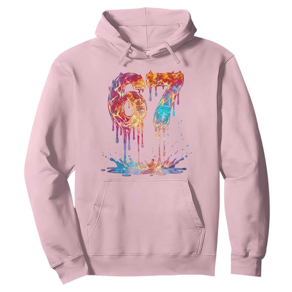 Burning Six Seven Hoodie Drip Fire Flame Meme