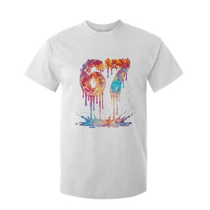 Burning Six Seven T Shirt For Kid Drip Fire Flame Meme