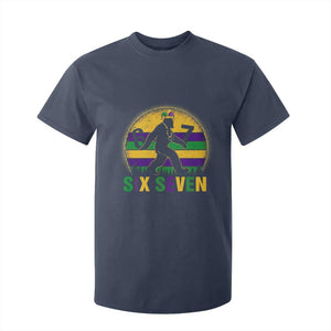 Funny Mardi Gras Bigfoot T Shirt For Kid Six Seven Meme