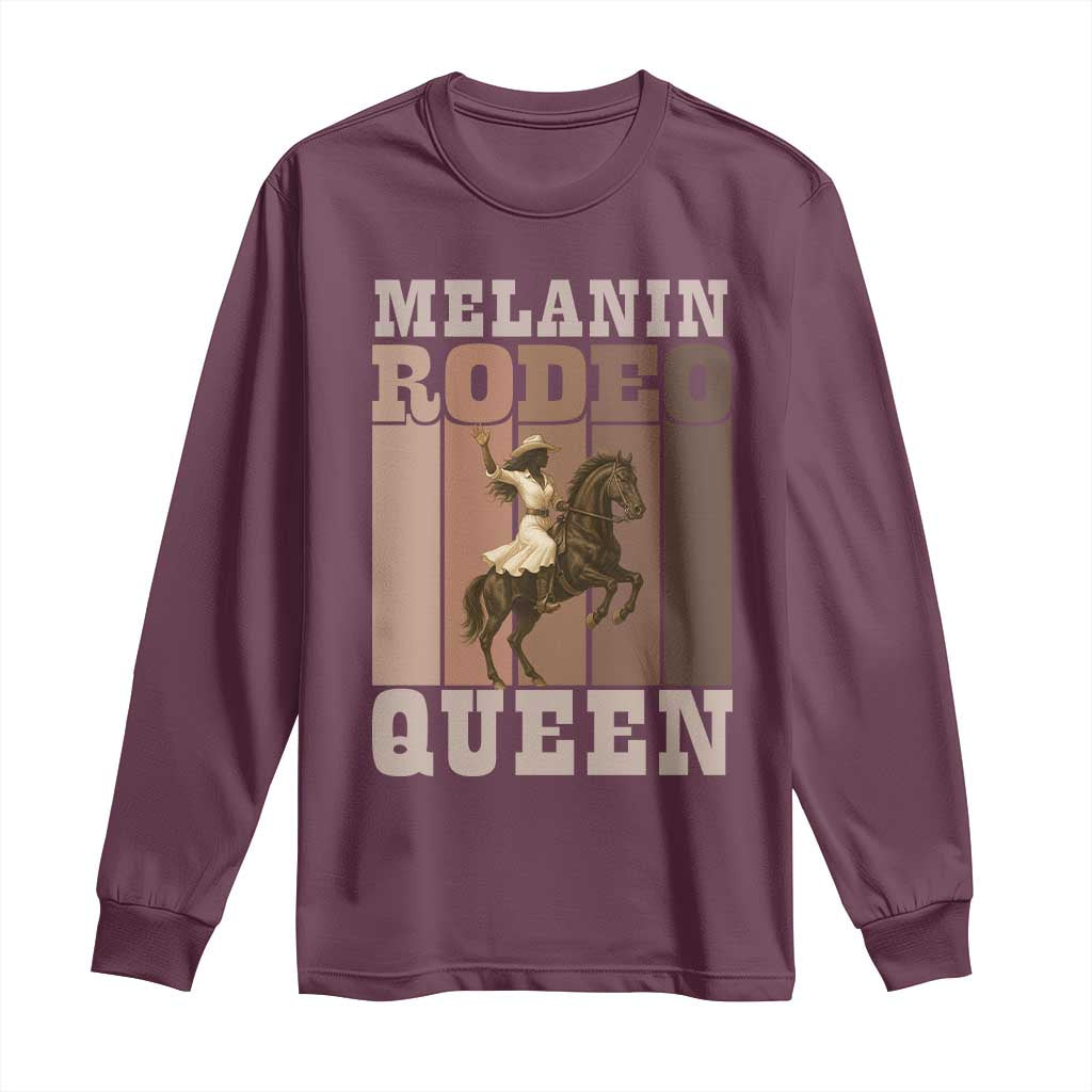 African American Cowgirl Long Sleeve Shirt Melanin Rodeo Queen Western Country - African Pride