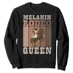 African American Cowgirl Sweatshirt Melanin Rodeo Queen Western Country - African Pride