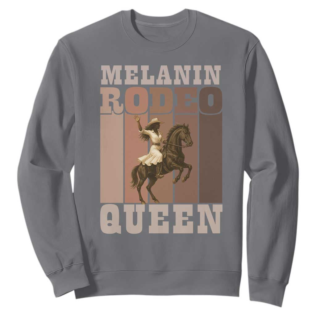 African American Cowgirl Sweatshirt Melanin Rodeo Queen Western Country - African Pride