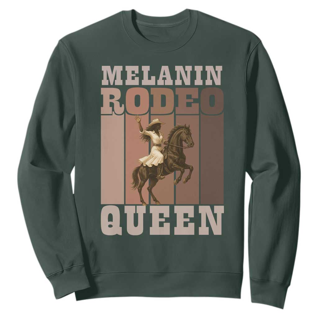 African American Cowgirl Sweatshirt Melanin Rodeo Queen Western Country - African Pride