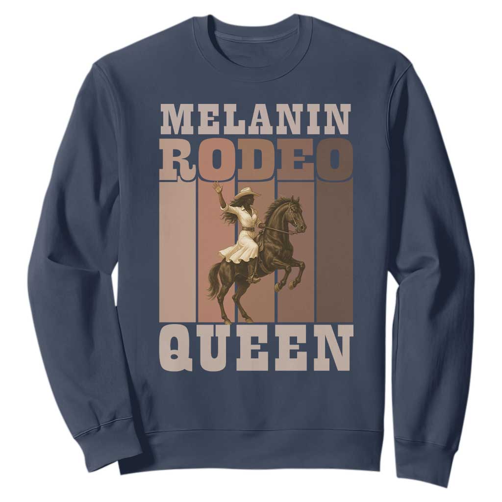African American Cowgirl Sweatshirt Melanin Rodeo Queen Western Country - African Pride