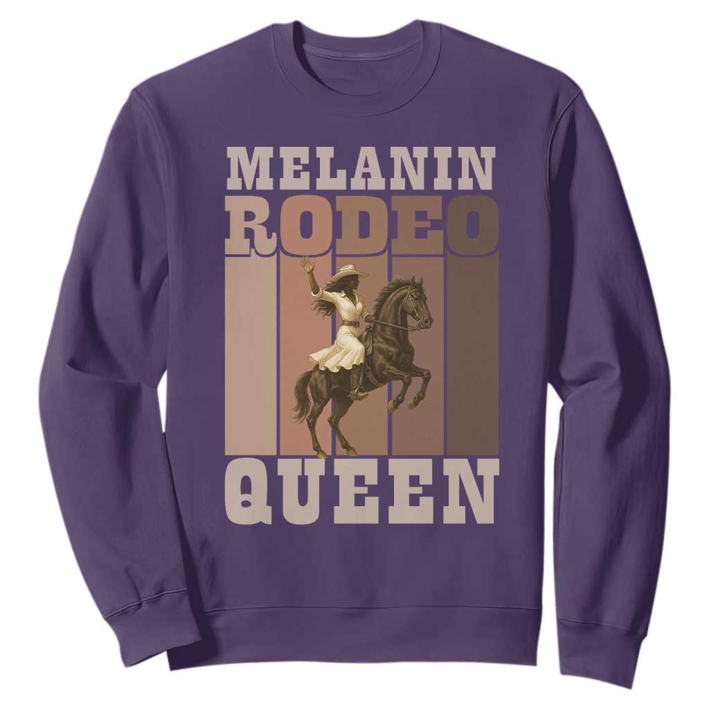 African American Cowgirl Sweatshirt Melanin Rodeo Queen Western Country - African Pride