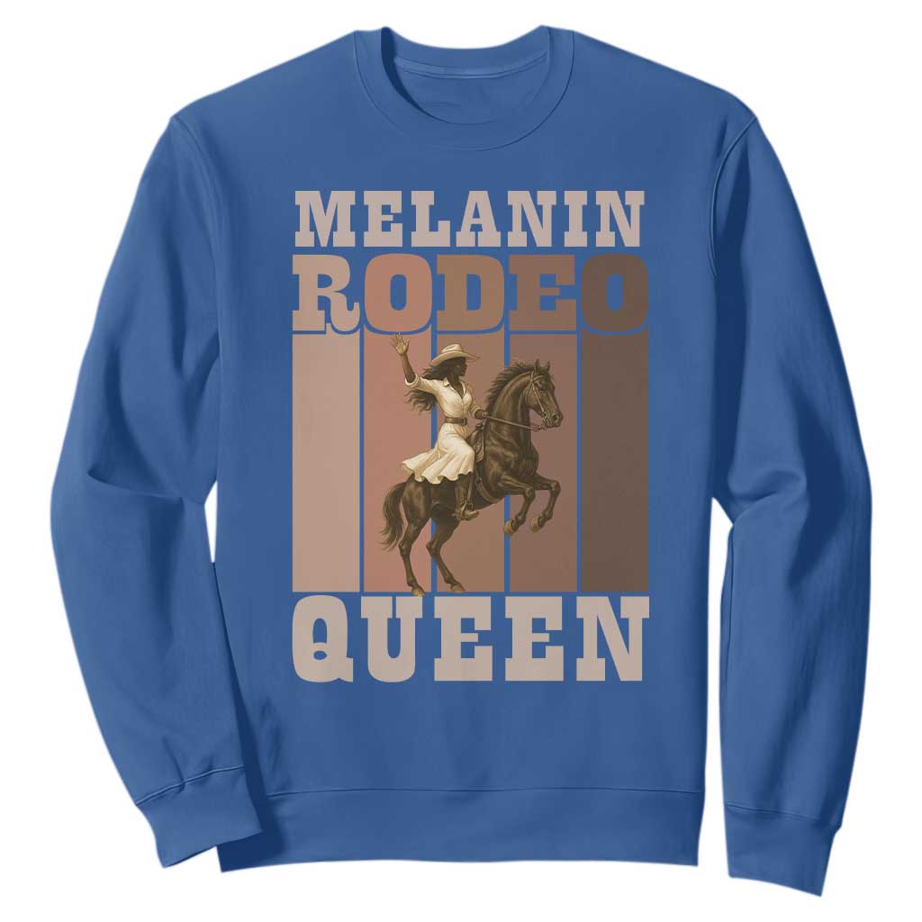 African American Cowgirl Sweatshirt Melanin Rodeo Queen Western Country - African Pride