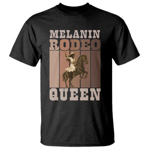 African American Cowgirl T Shirt Melanin Rodeo Queen Western Country - African Pride