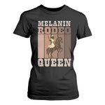 African American Cowgirl T Shirt For Women Melanin Rodeo Queen Western Country - African Pride