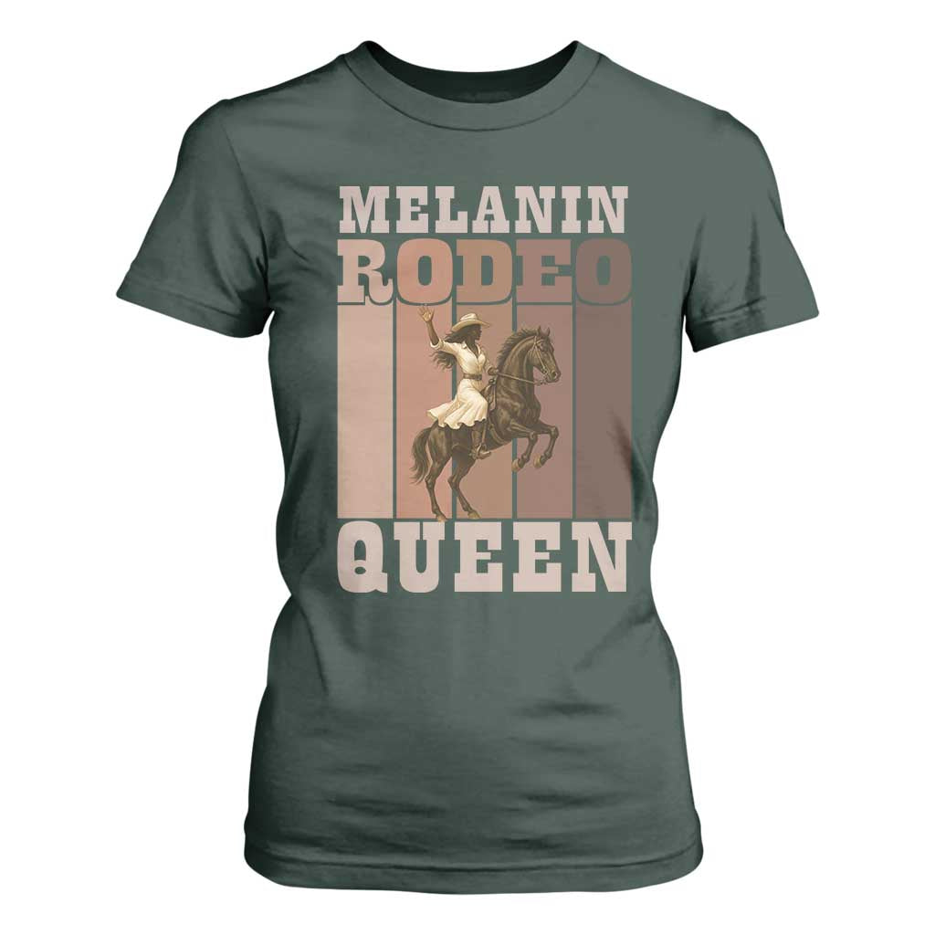 African American Cowgirl T Shirt For Women Melanin Rodeo Queen Western Country - African Pride