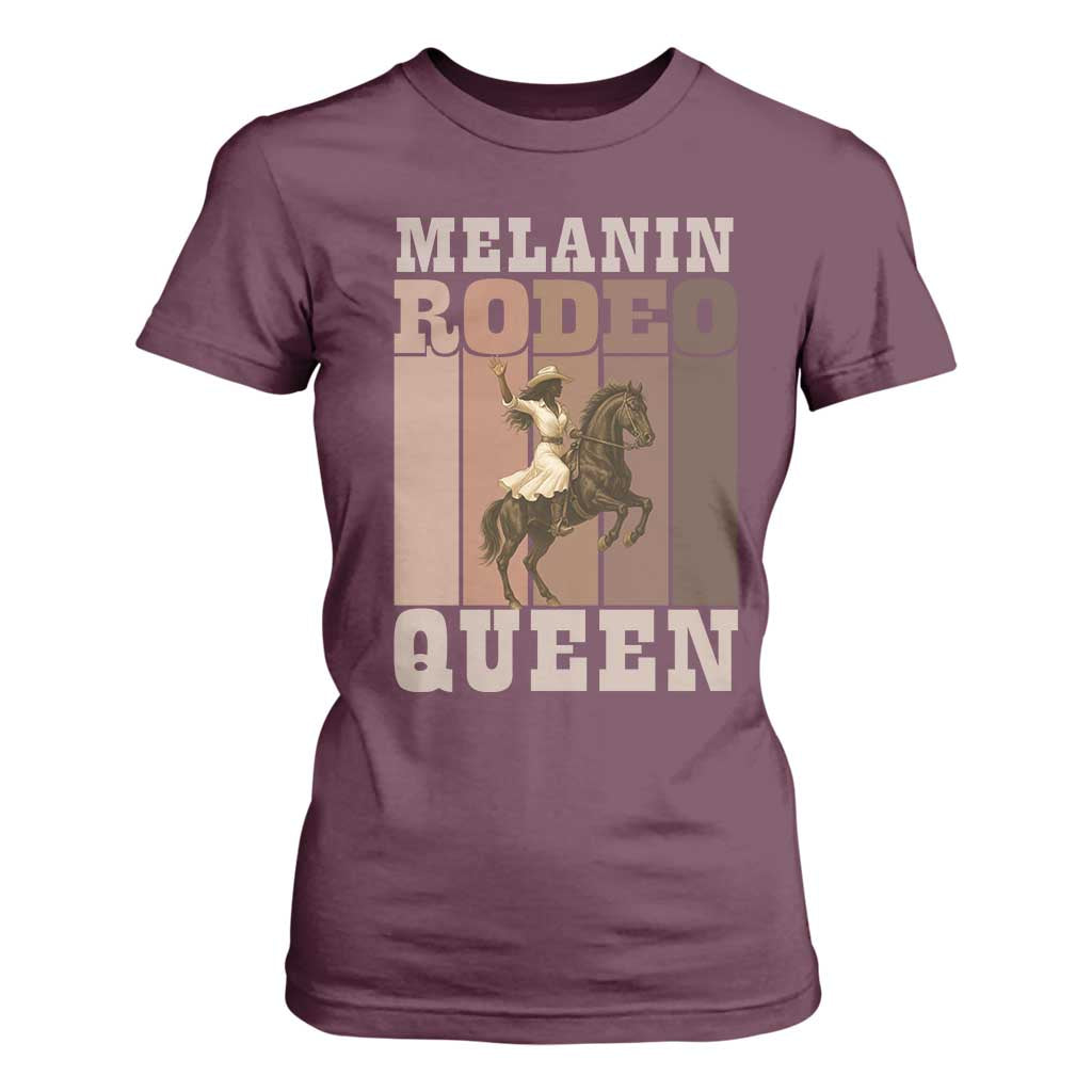 African American Cowgirl T Shirt For Women Melanin Rodeo Queen Western Country - African Pride