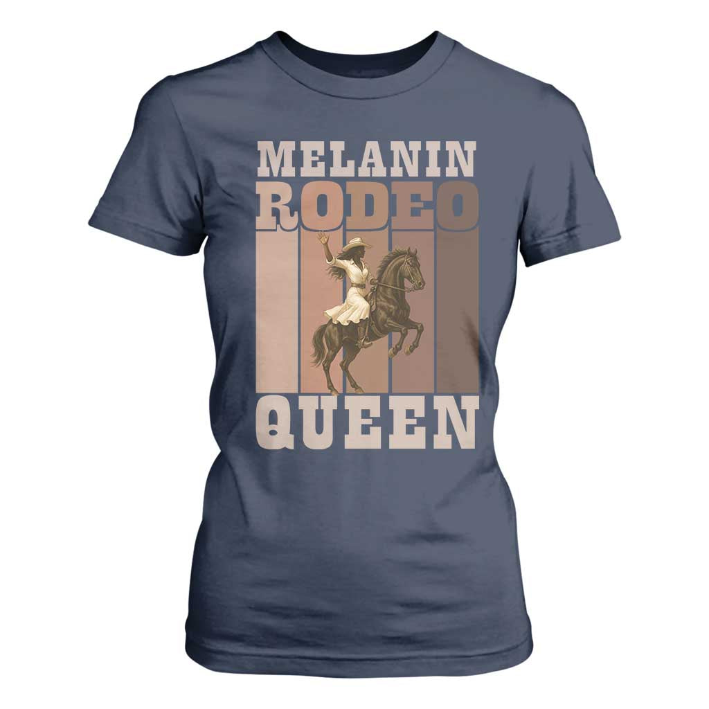 African American Cowgirl T Shirt For Women Melanin Rodeo Queen Western Country - African Pride