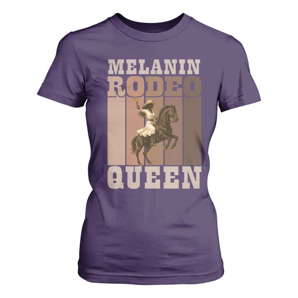 African American Cowgirl T Shirt For Women Melanin Rodeo Queen Western Country - African Pride