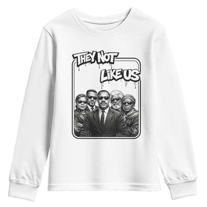 Vintage African American Heroes Youth Sweatshirt They Not Like Us